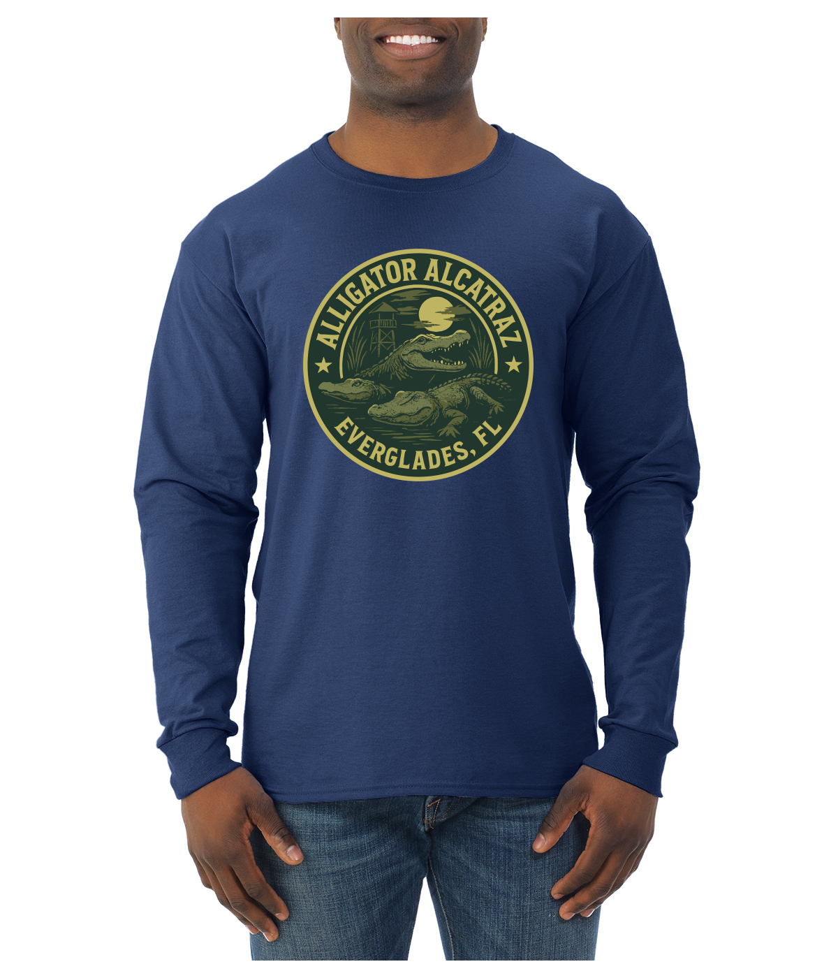 Camisa de manga larga Alligator Alcatraz Everglades Florida Swamp Adventure para hombre - Imagen 11 de 17