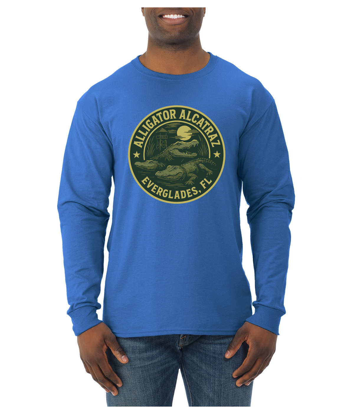 Camisa de manga larga Alligator Alcatraz Everglades Florida Swamp Adventure para hombre - Imagen 13 de 17