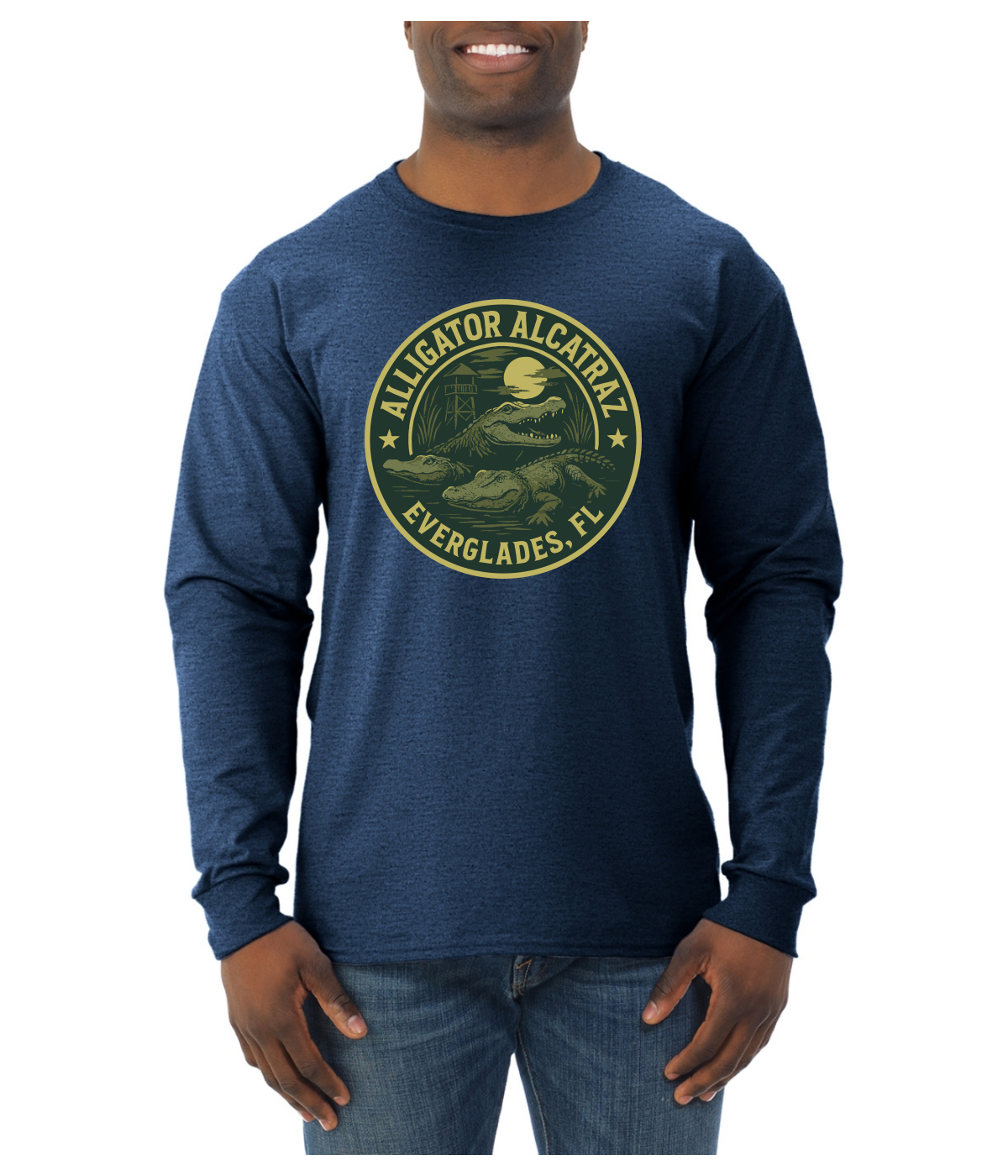 Camisa de manga larga Alligator Alcatraz Everglades Florida Swamp Adventure para hombre - Imagen 14 de 17