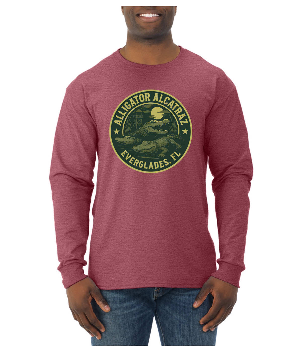 Camisa de manga larga Alligator Alcatraz Everglades Florida Swamp Adventure para hombre - Imagen 15 de 17