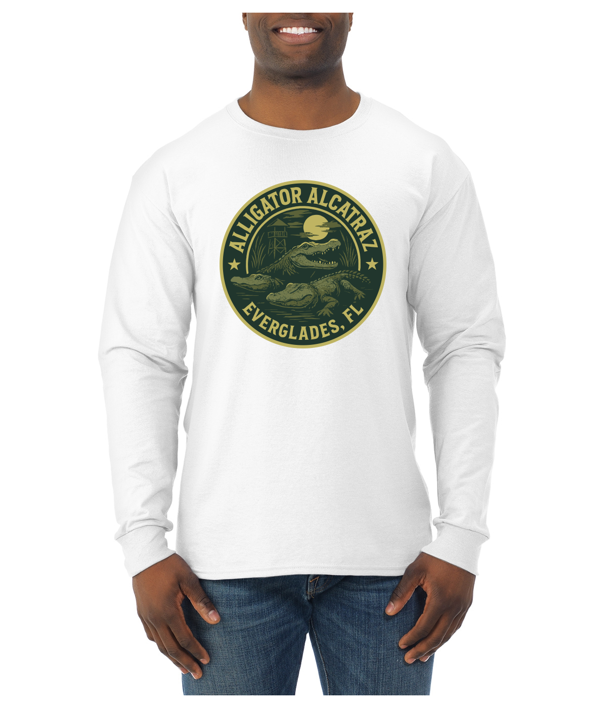 Camisa de manga larga Alligator Alcatraz Everglades Florida Swamp Adventure para hombre - Imagen 16 de 17
