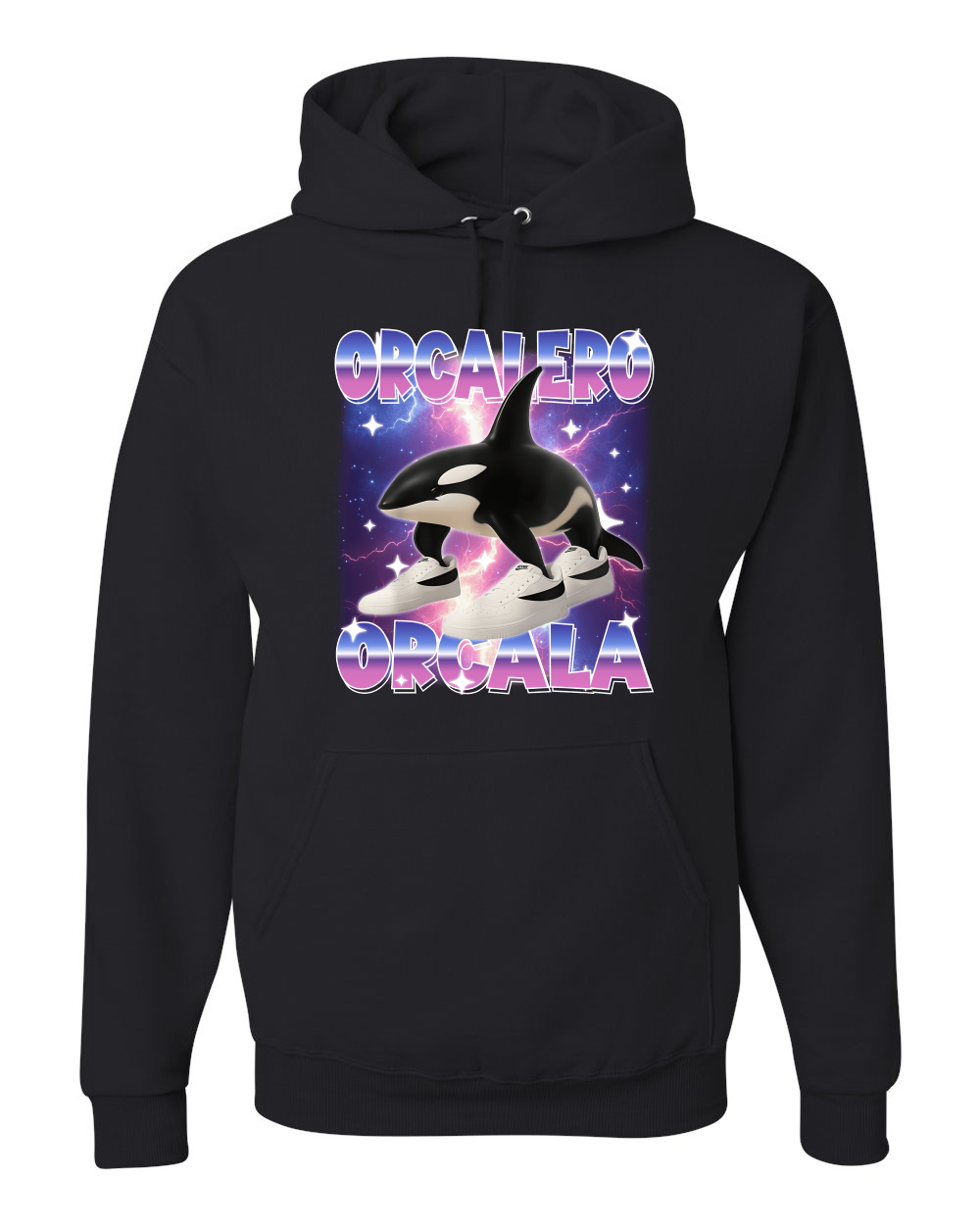 Orcalero Orcala Brainrot Divertido Orca en Tenis Sudadera con Capucha Sudadera - Imagen 3 de 28