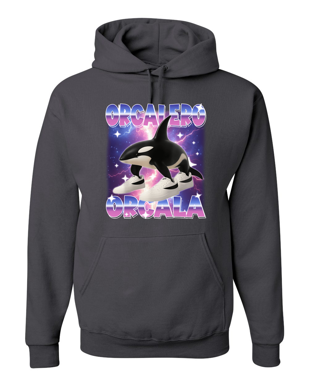 Orcalero Orcala Brainrot Divertido Orca en Tenis Sudadera con Capucha Sudadera - Imagen 4 de 28