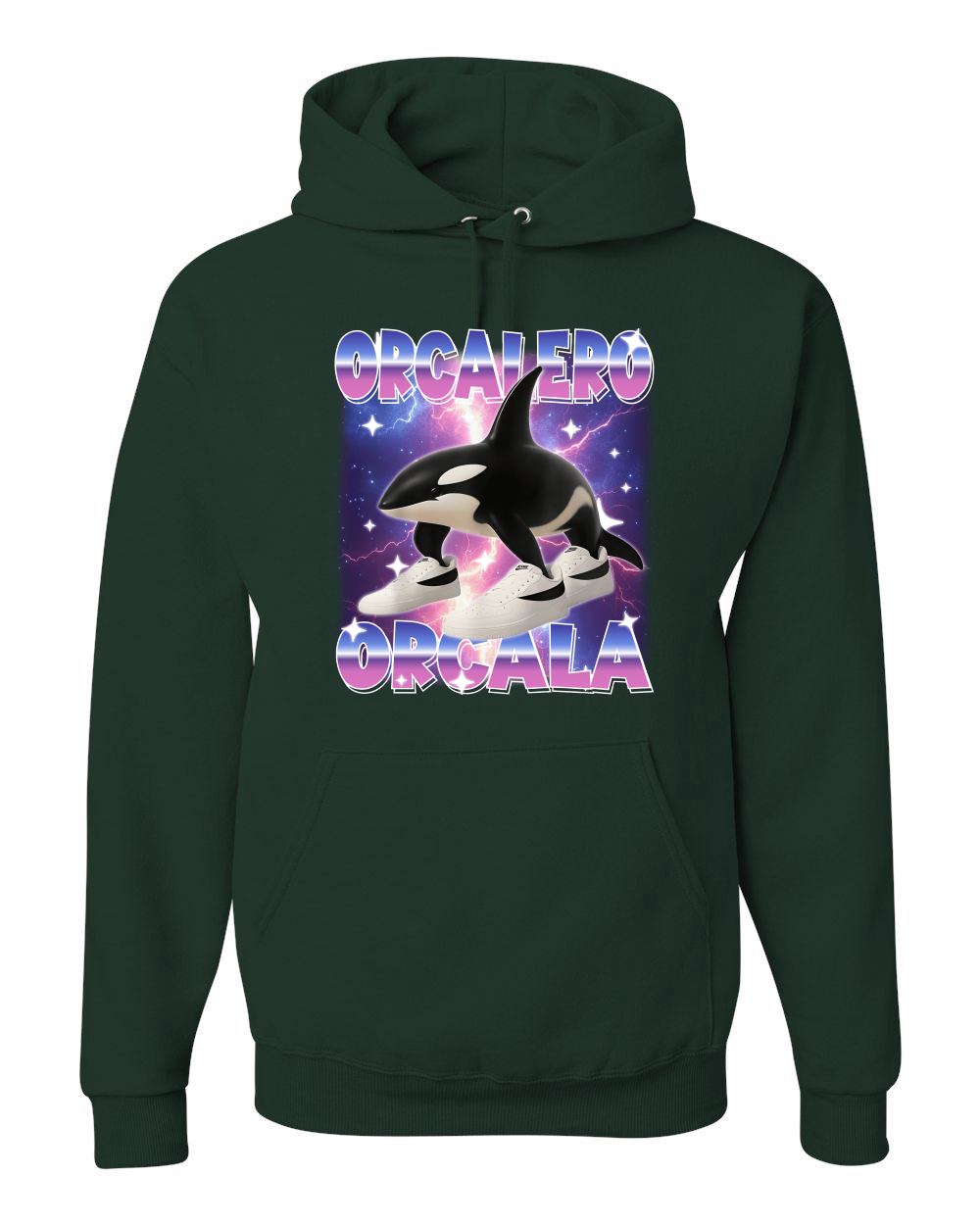 Orcalero Orcala Brainrot Divertido Orca en Tenis Sudadera con Capucha Sudadera - Imagen 5 de 28