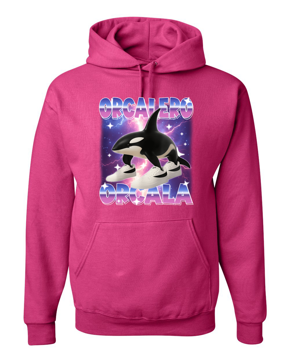 Orcalero Orcala Brainrot Divertido Orca en Tenis Sudadera con Capucha Sudadera - Imagen 6 de 28