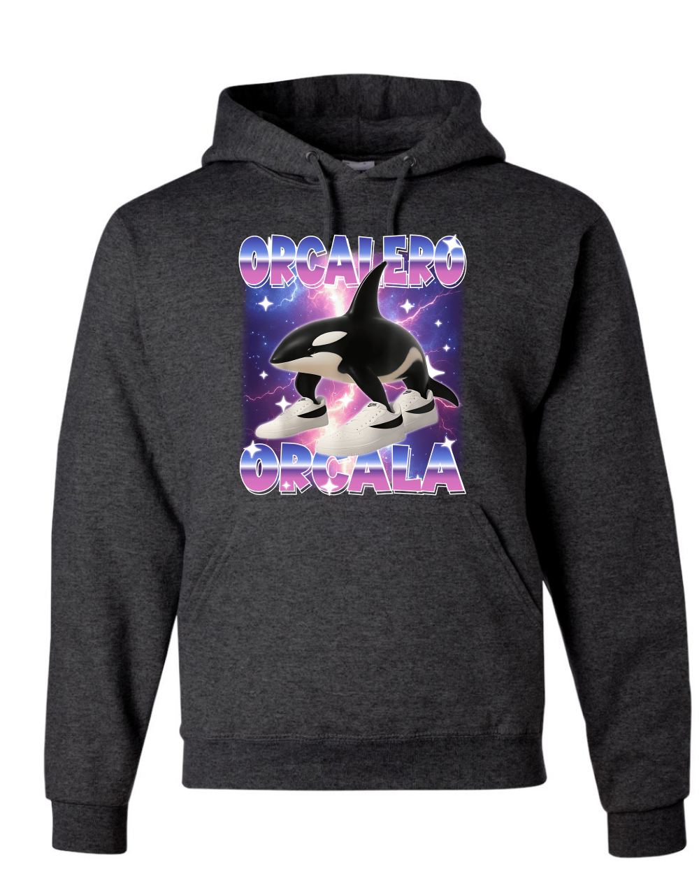 Orcalero Orcala Brainrot Divertido Orca en Tenis Sudadera con Capucha Sudadera - Imagen 7 de 28