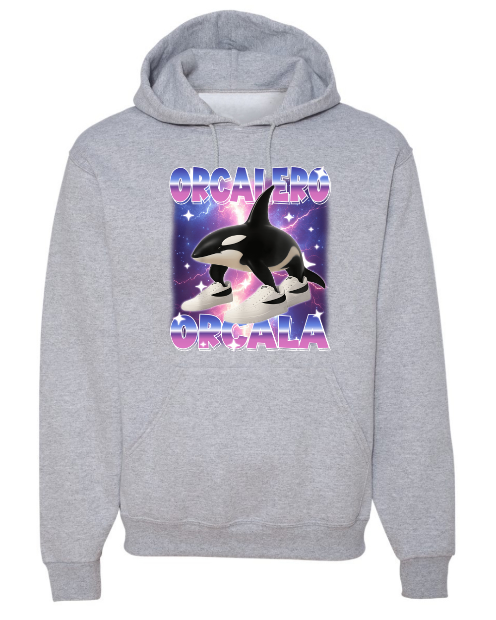 Orcalero Orcala Brainrot Divertido Orca en Tenis Sudadera con Capucha Sudadera - Imagen 8 de 28