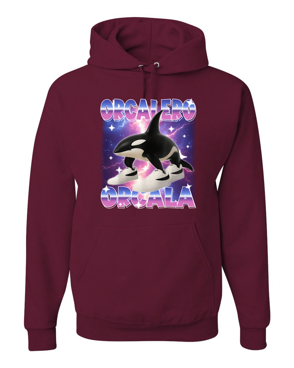 Orcalero Orcala Brainrot Divertido Orca en Tenis Sudadera con Capucha Sudadera - Imagen 11 de 28