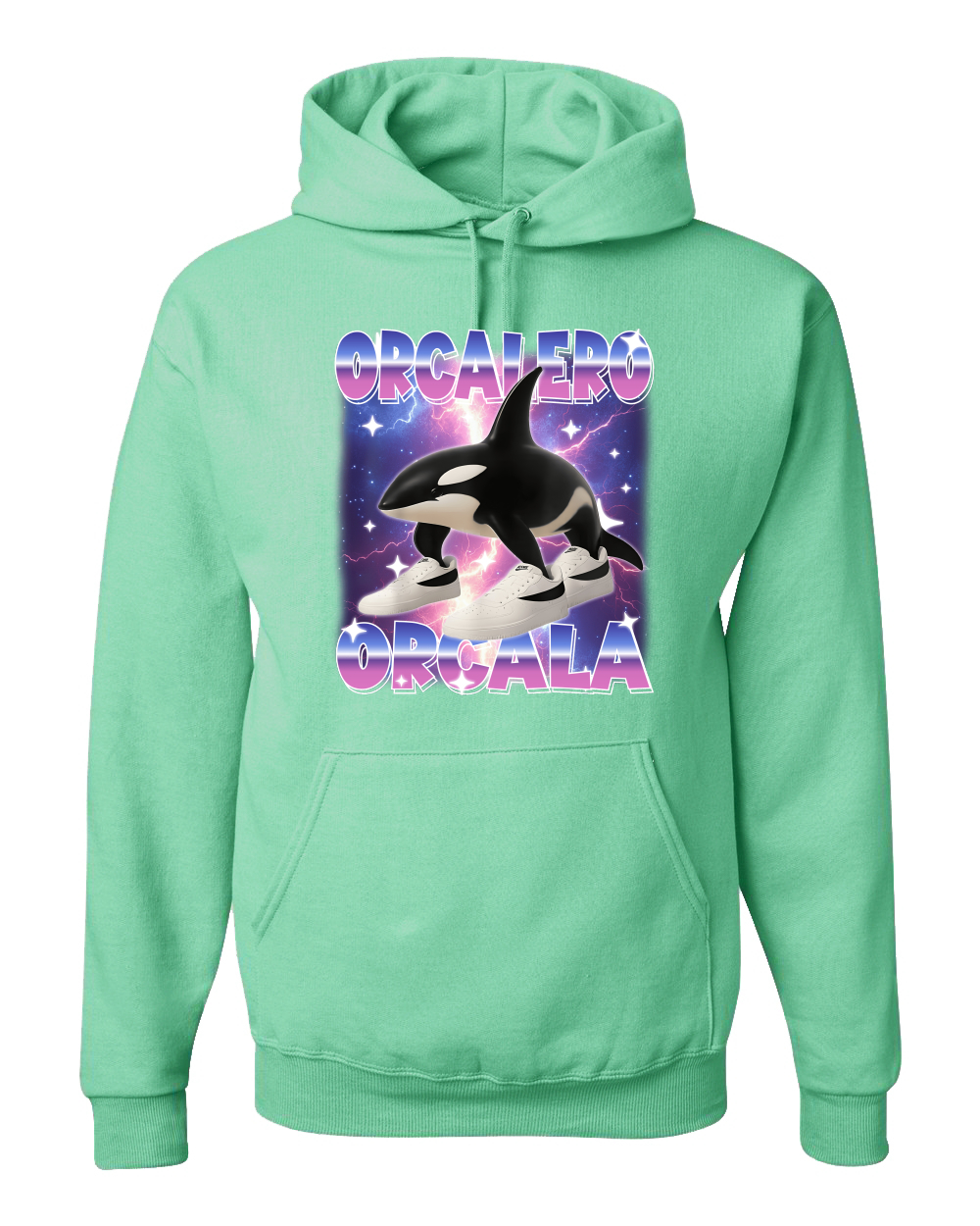 Orcalero Orcala Brainrot Divertido Orca en Tenis Sudadera con Capucha Sudadera - Imagen 24 de 28