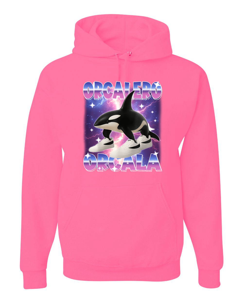 Orcalero Orcala Brainrot Divertido Orca en Tenis Sudadera con Capucha Sudadera - Imagen 13 de 28