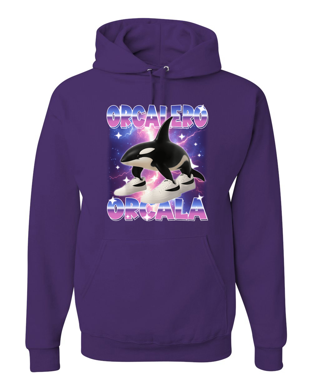 Orcalero Orcala Brainrot Divertido Orca en Tenis Sudadera con Capucha Sudadera - Imagen 15 de 28
