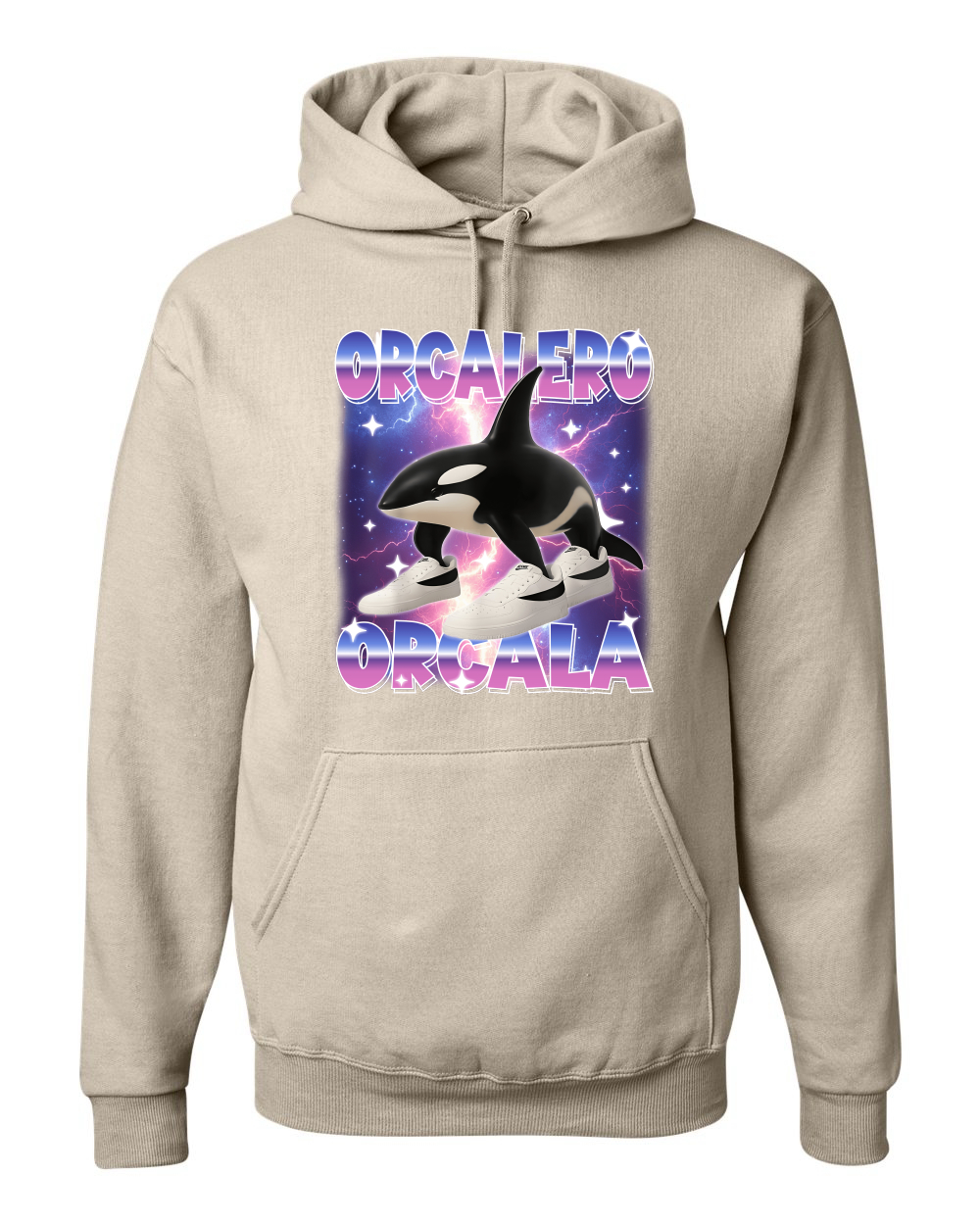 Orcalero Orcala Brainrot Divertido Orca en Tenis Sudadera con Capucha Sudadera - Imagen 26 de 28