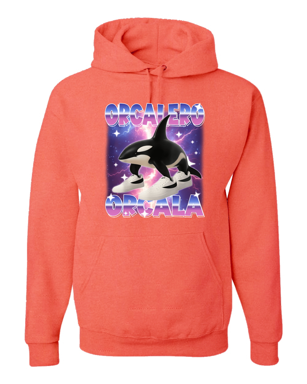 Orcalero Orcala Brainrot Divertido Orca en Tenis Sudadera con Capucha Sudadera - Imagen 27 de 28