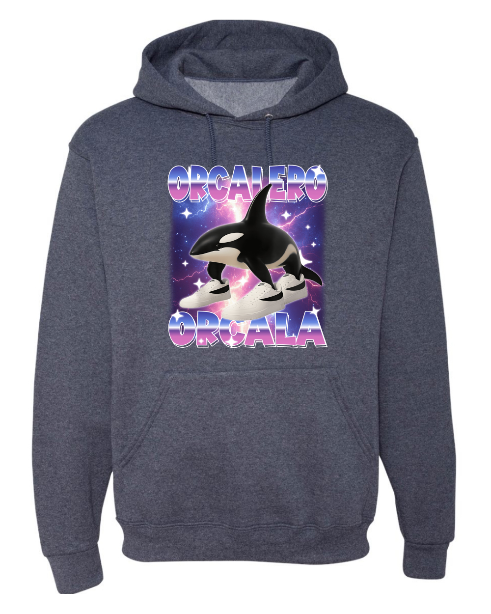 Orcalero Orcala Brainrot Divertido Orca en Tenis Sudadera con Capucha Sudadera - Imagen 19 de 28
