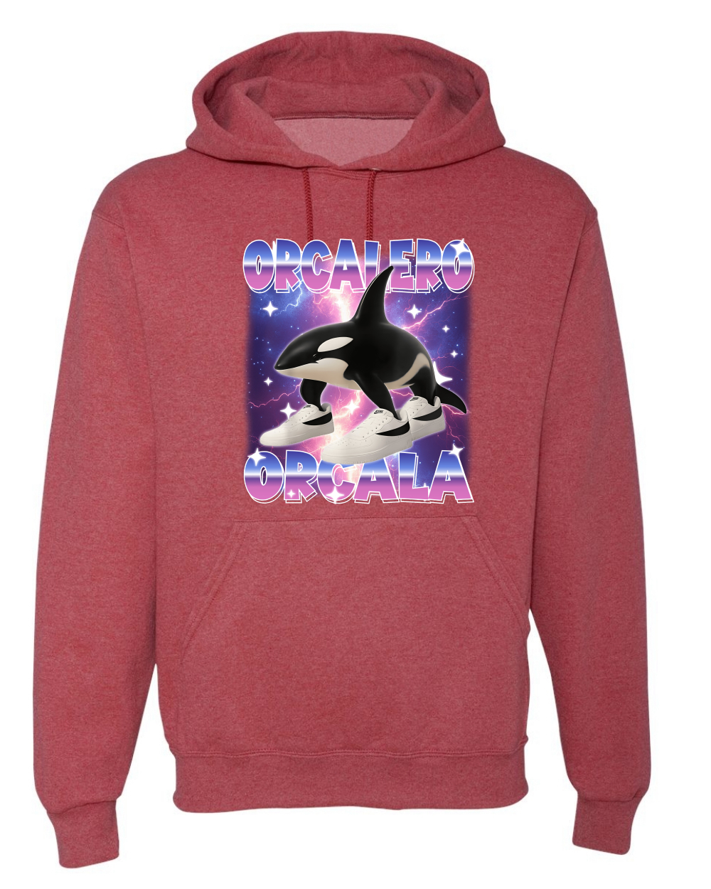 Orcalero Orcala Brainrot Divertido Orca en Tenis Sudadera con Capucha Sudadera - Imagen 20 de 28