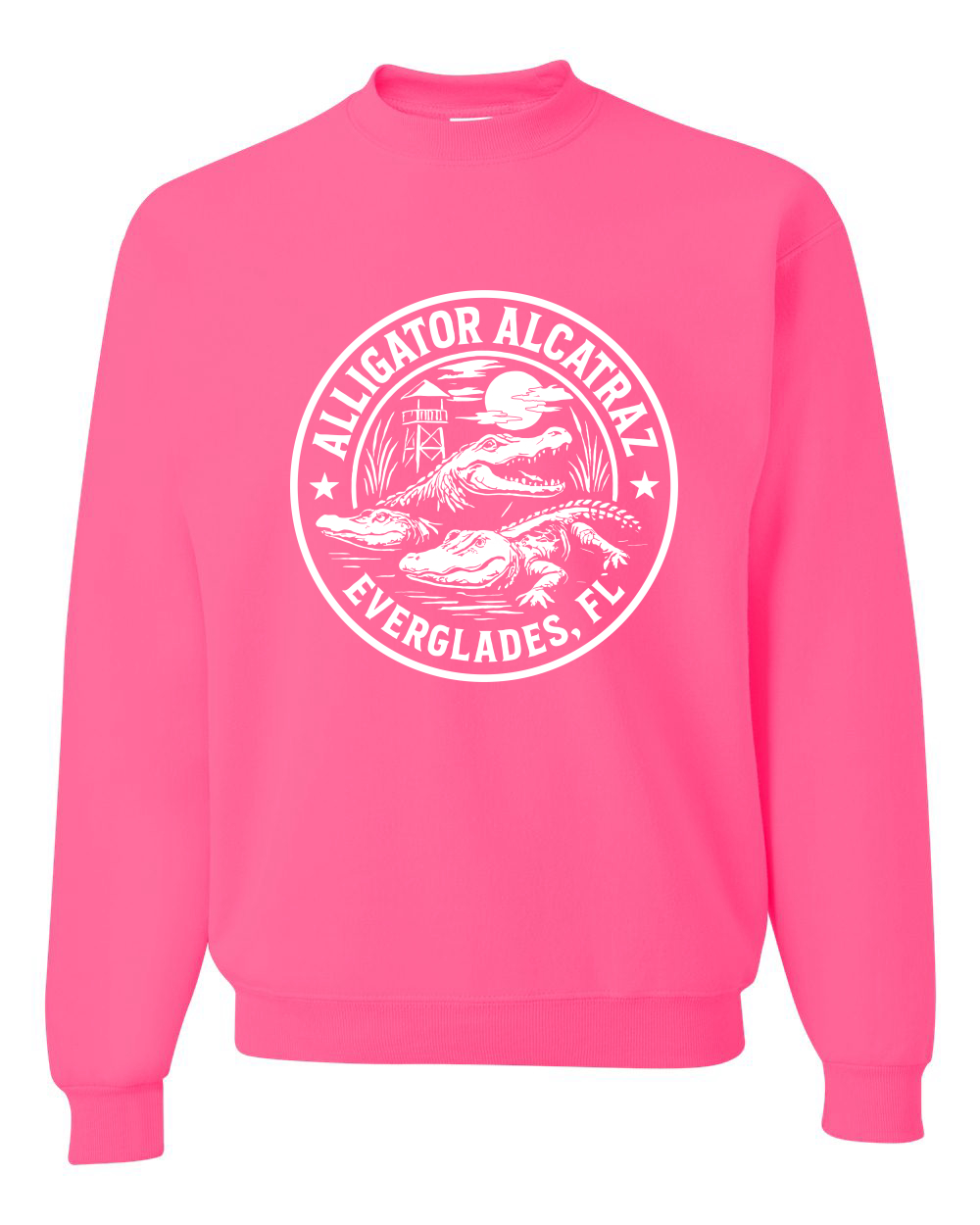 Sudadera Alligator Alcatraz Divertida Florida Gator Prison Souvenir Cuello Redondo - Imagen 13 de 22