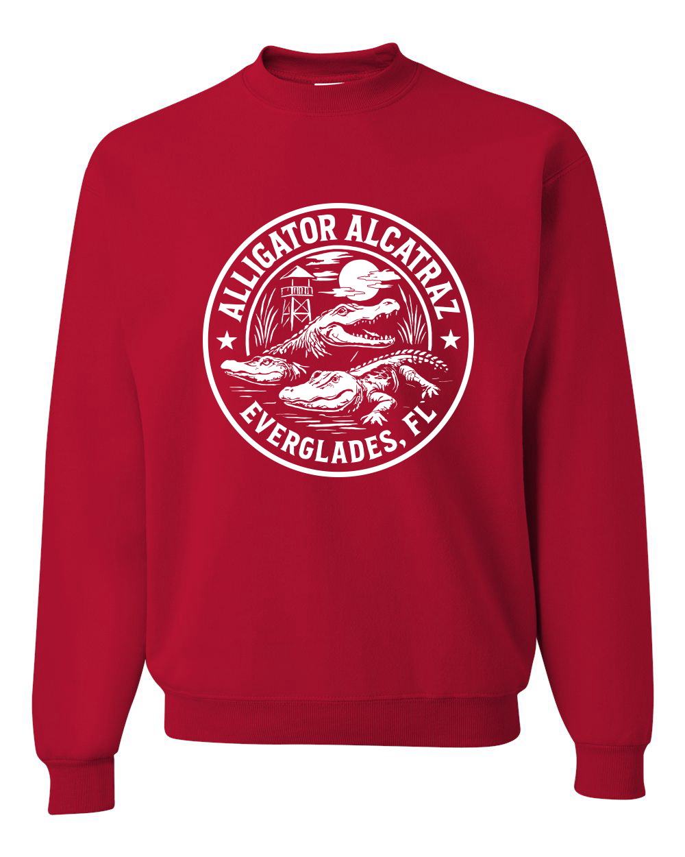 Sudadera Alligator Alcatraz Divertida Florida Gator Prison Souvenir Cuello Redondo - Imagen 16 de 22