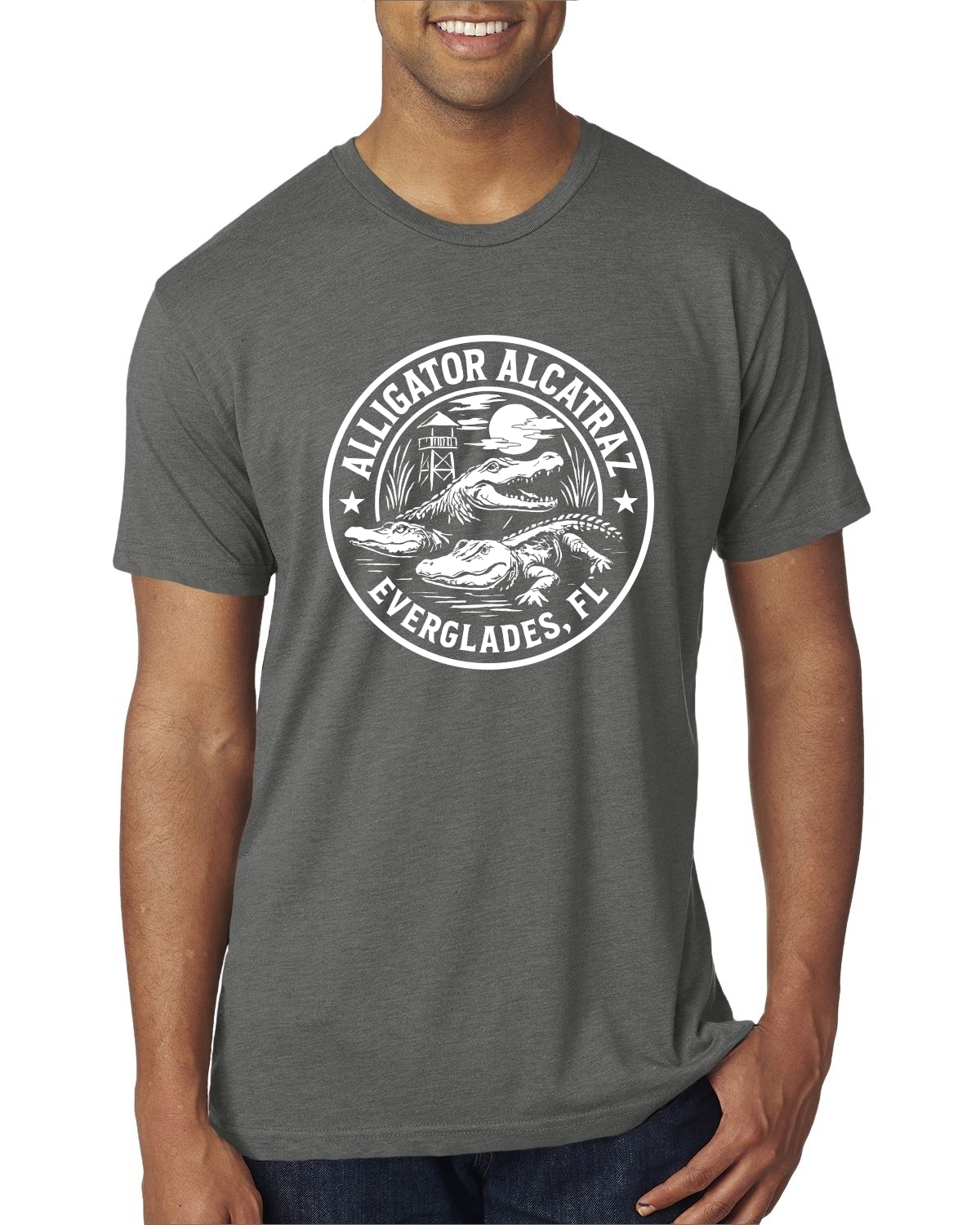 Camiseta Premium Alligator Alcatraz Divertida Florida Gator Prison Souvenir Para Hombre - Imagen 14 de 15