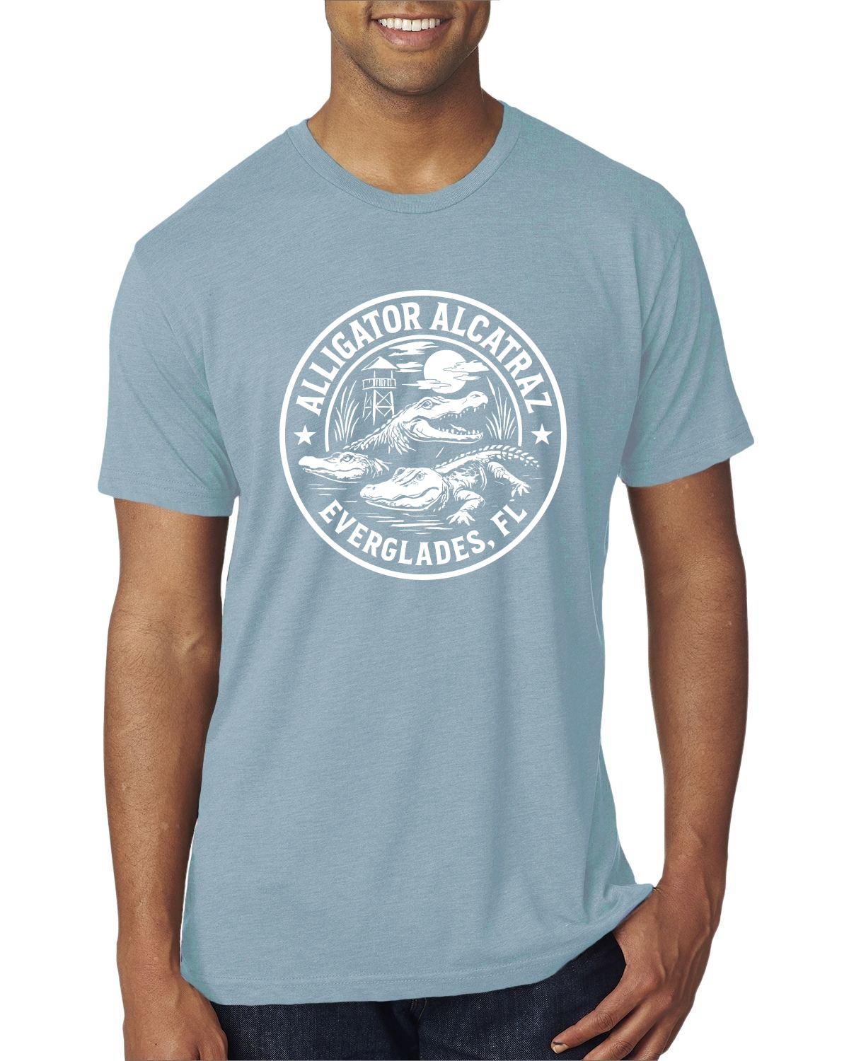 Camiseta Premium Alligator Alcatraz Divertida Florida Gator Prison Souvenir Para Hombre - Imagen 15 de 15