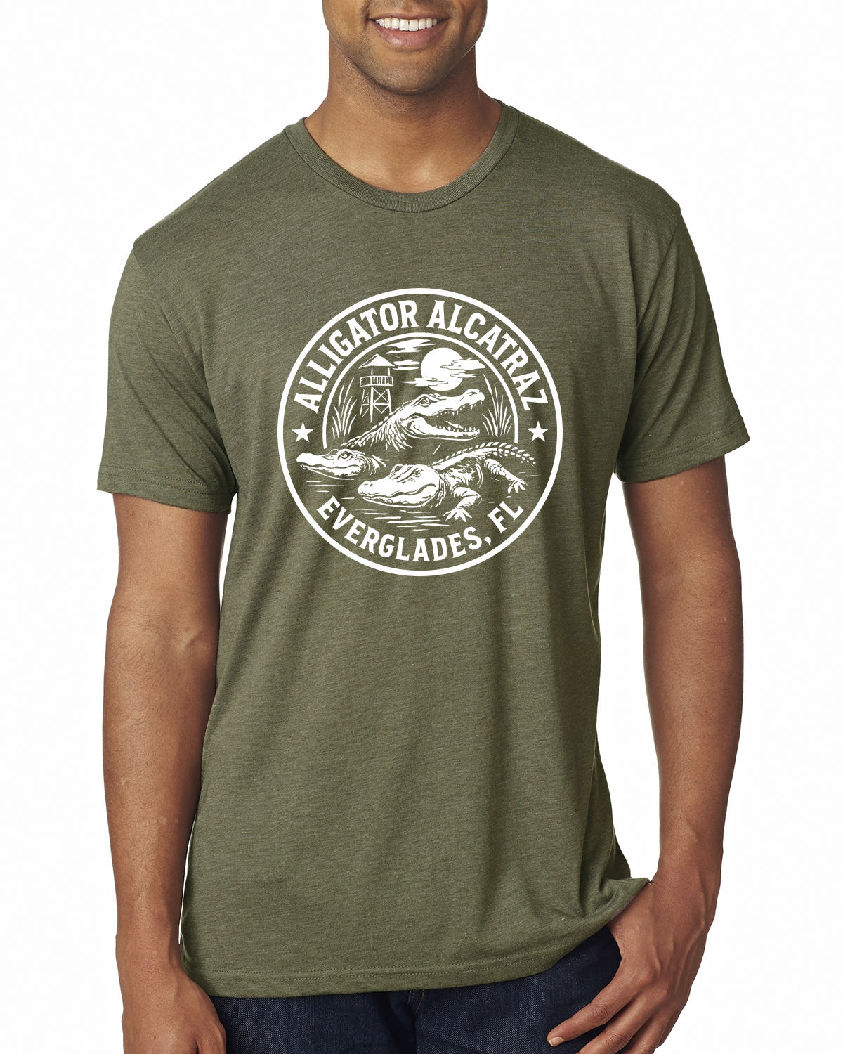 Camiseta Premium Alligator Alcatraz Divertida Florida Gator Prison Souvenir Para Hombre - Imagen 11 de 15