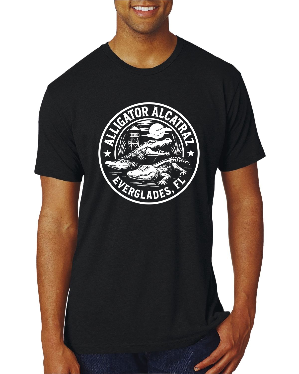 Camiseta Premium Alligator Alcatraz Divertida Florida Gator Prison Souvenir Para Hombre - Imagen 13 de 15