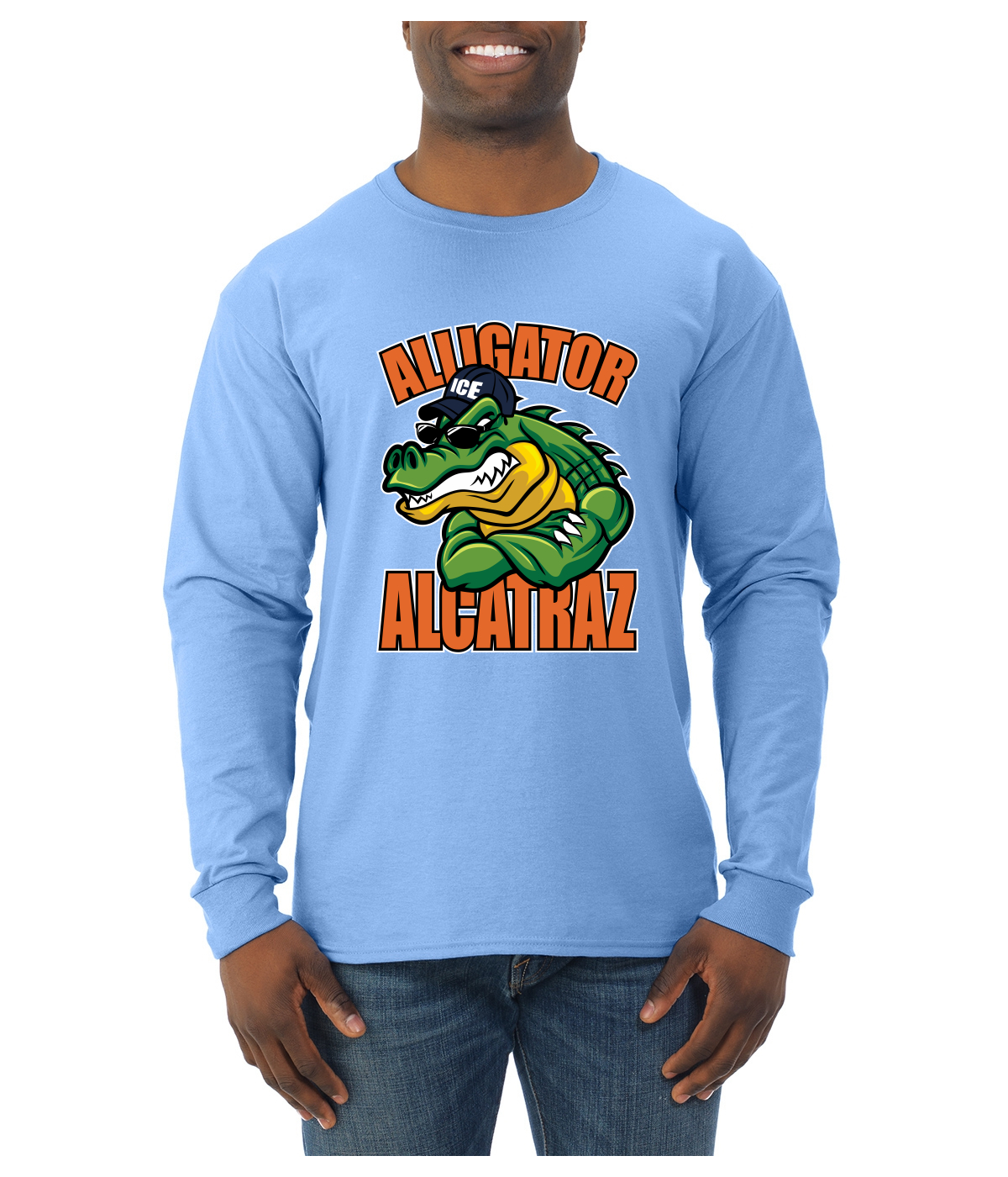 Camisa de manga larga Alligator Alcatraz Muscle Gator divertida dibujos animados Gator para hombre - Imagen 17 de 17