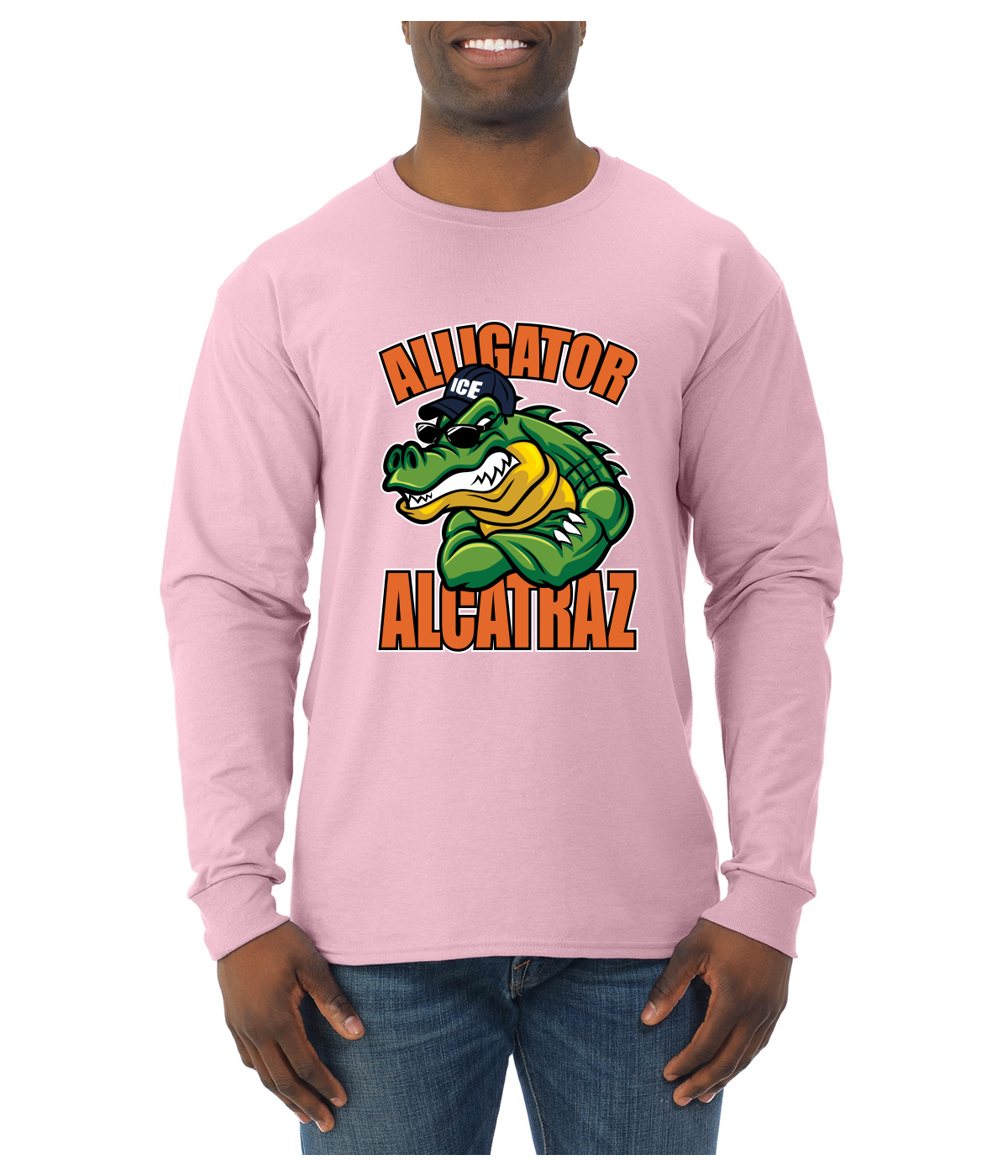 Camisa de manga larga Alligator Alcatraz Muscle Gator divertida dibujos animados Gator para hombre - Imagen 9 de 17