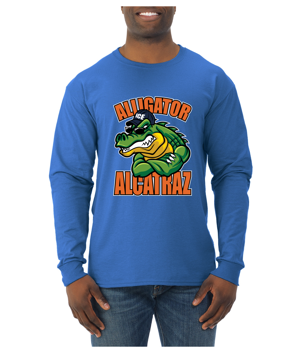 Camisa de manga larga Alligator Alcatraz Muscle Gator divertida dibujos animados Gator para hombre - Imagen 13 de 17
