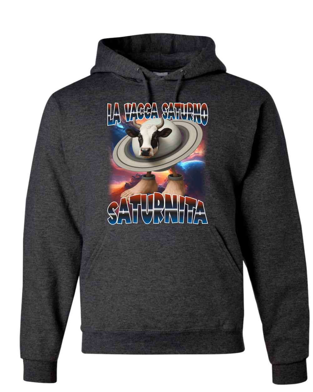 Sudadera con Capucha Divertida La Vacca Saturno Saturnita Brainrot - Imagen 7 de 28