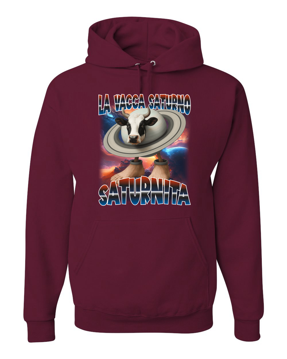 Sudadera con Capucha Divertida La Vacca Saturno Saturnita Brainrot - Imagen 11 de 28