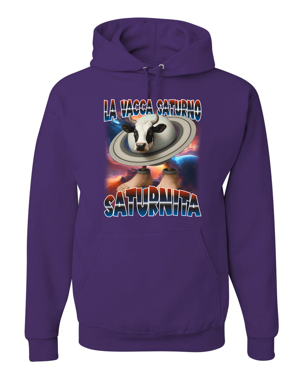 Sudadera con Capucha Divertida La Vacca Saturno Saturnita Brainrot - Imagen 15 de 28