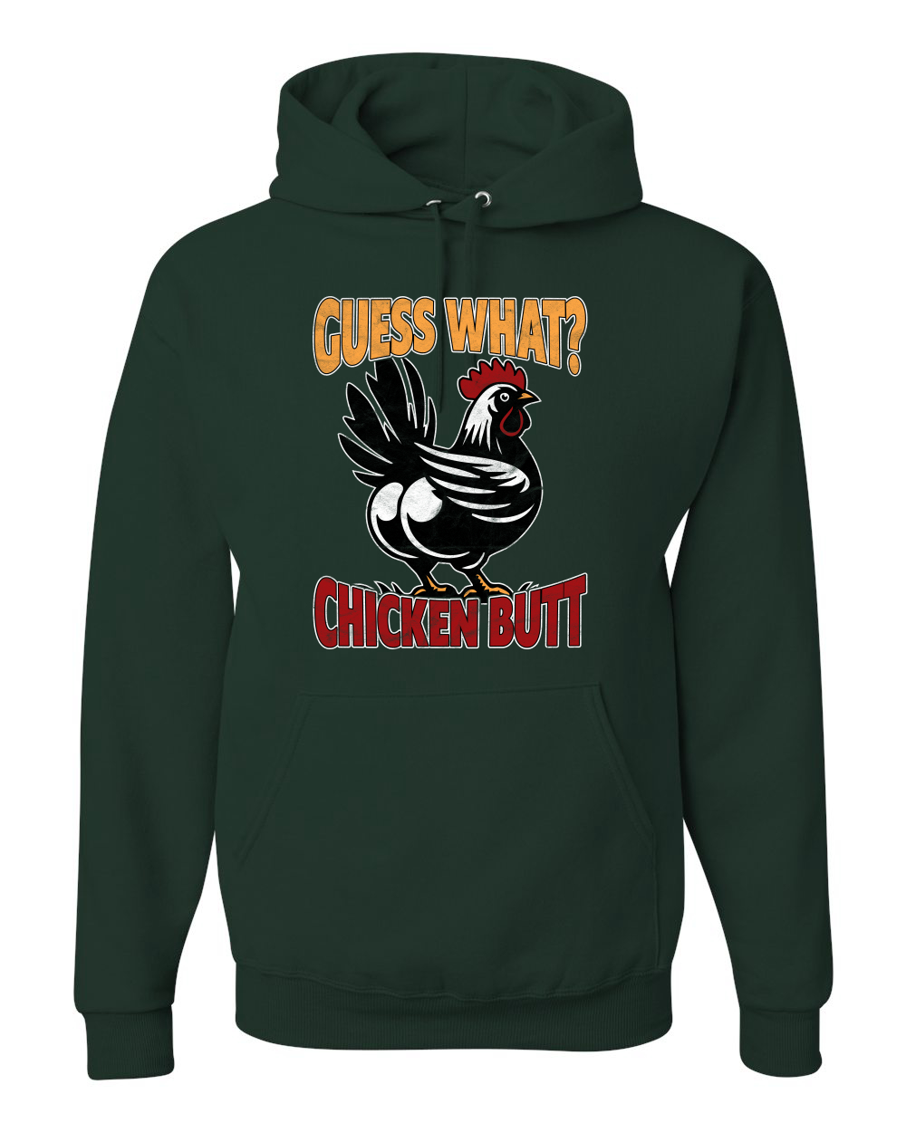 Sudadera con capucha Guess What Chicken Butt Animal Pun - Imagen 5 de 28