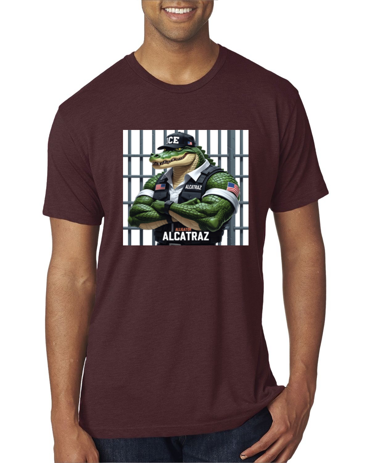 Camiseta premium de oficial de prisiones de Florida Alligator Alcatraz Everglades para hombre - Imagen 13 de 17