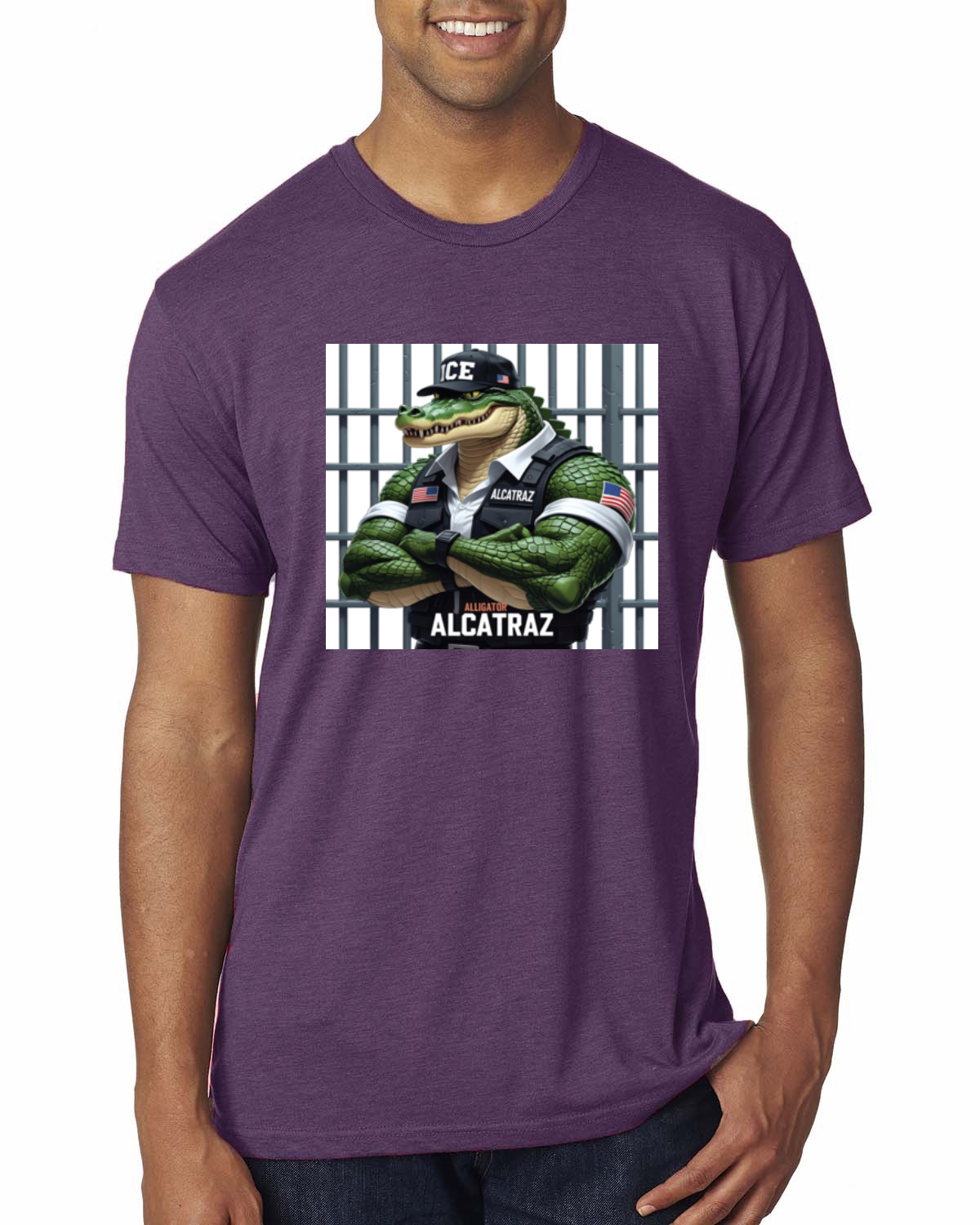 Camiseta premium de oficial de prisiones de Florida Alligator Alcatraz Everglades para hombre - Imagen 9 de 17