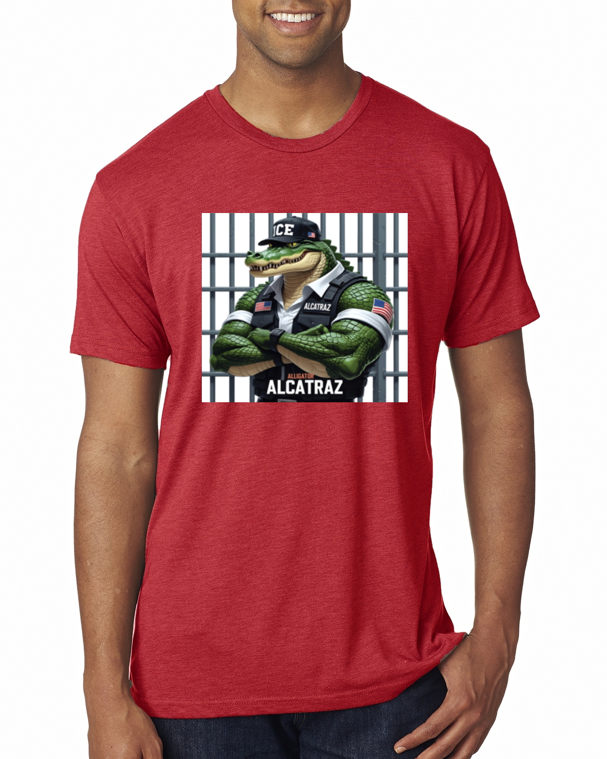 Camiseta premium de oficial de prisiones de Florida Alligator Alcatraz Everglades para hombre - Imagen 10 de 17