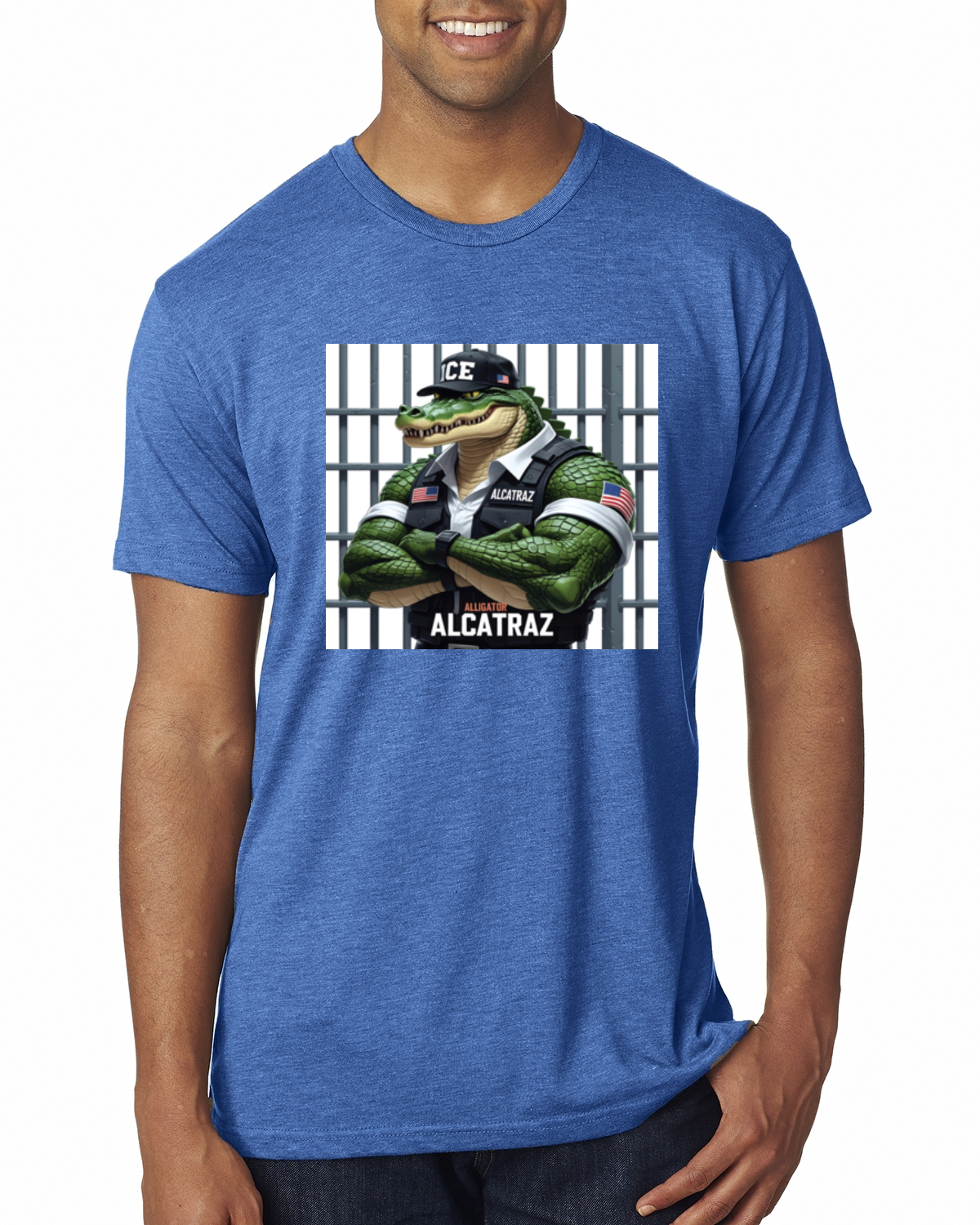 Camiseta premium de oficial de prisiones de Florida Alligator Alcatraz Everglades para hombre - Imagen 11 de 17