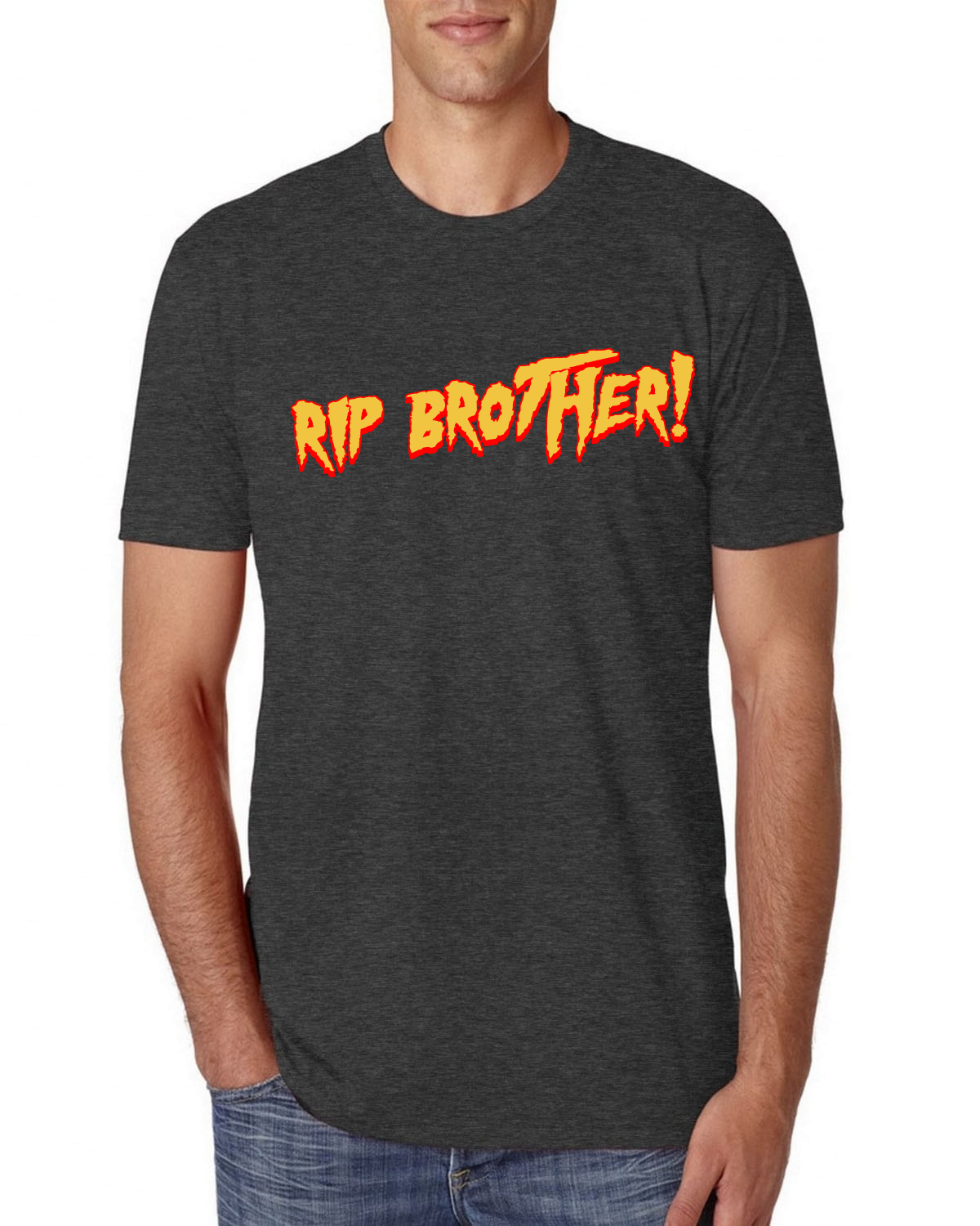 Camiseta premium Rest In Peace Wresting Legend Mania Brother para hombre - Imagen 4 de 5