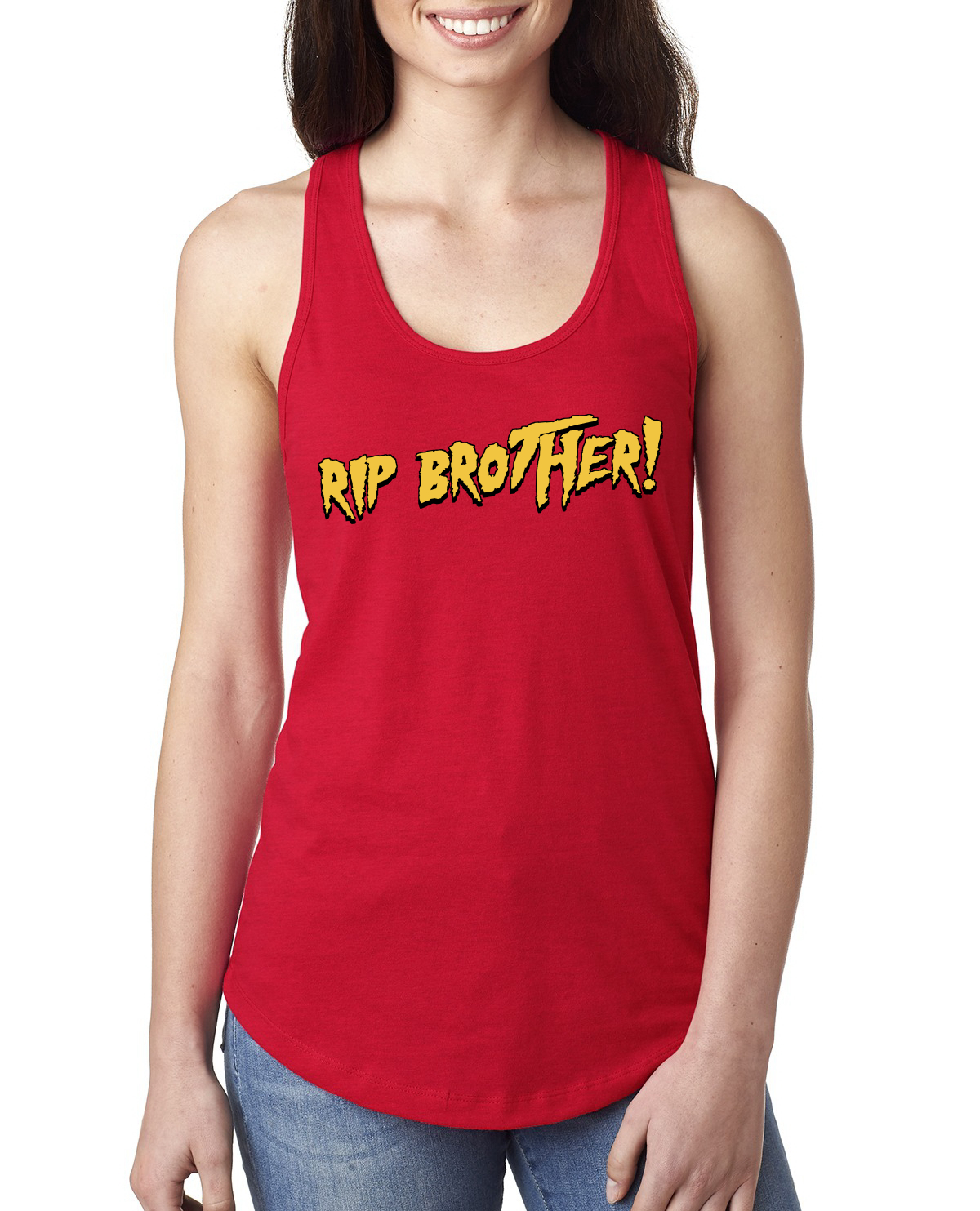 Camiseta sin mangas Rest In Peace Wresting Legend Mania Brother para dama espalda deportiva - Imagen 4 de 6