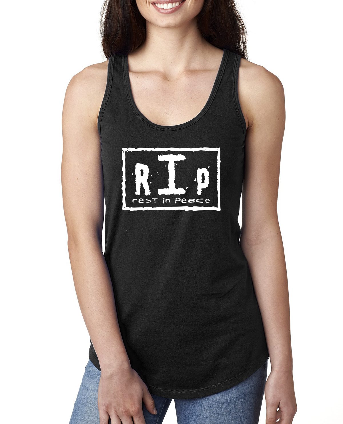 Camiseta sin mangas Rest In Peace Wresting Legend Mania Brother para dama espalda deportiva - Imagen 6 de 6