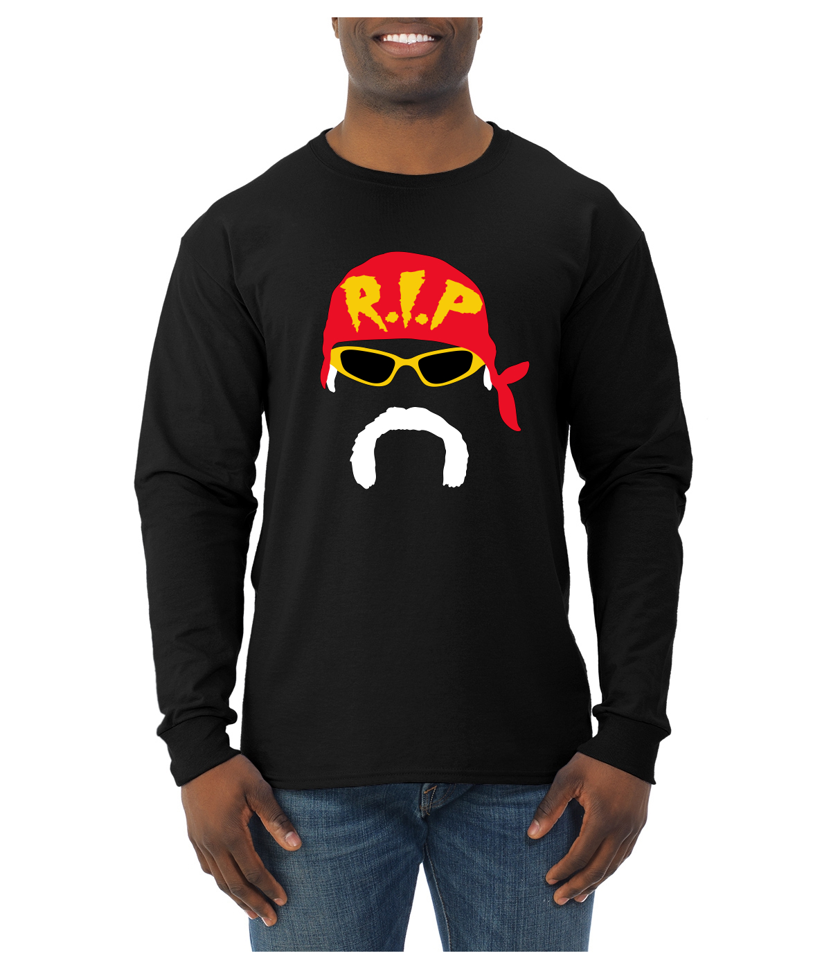 Camisa de manga larga RIP Silhouette Wrestling Legend Mania para hombre - Imagen 3 de 3