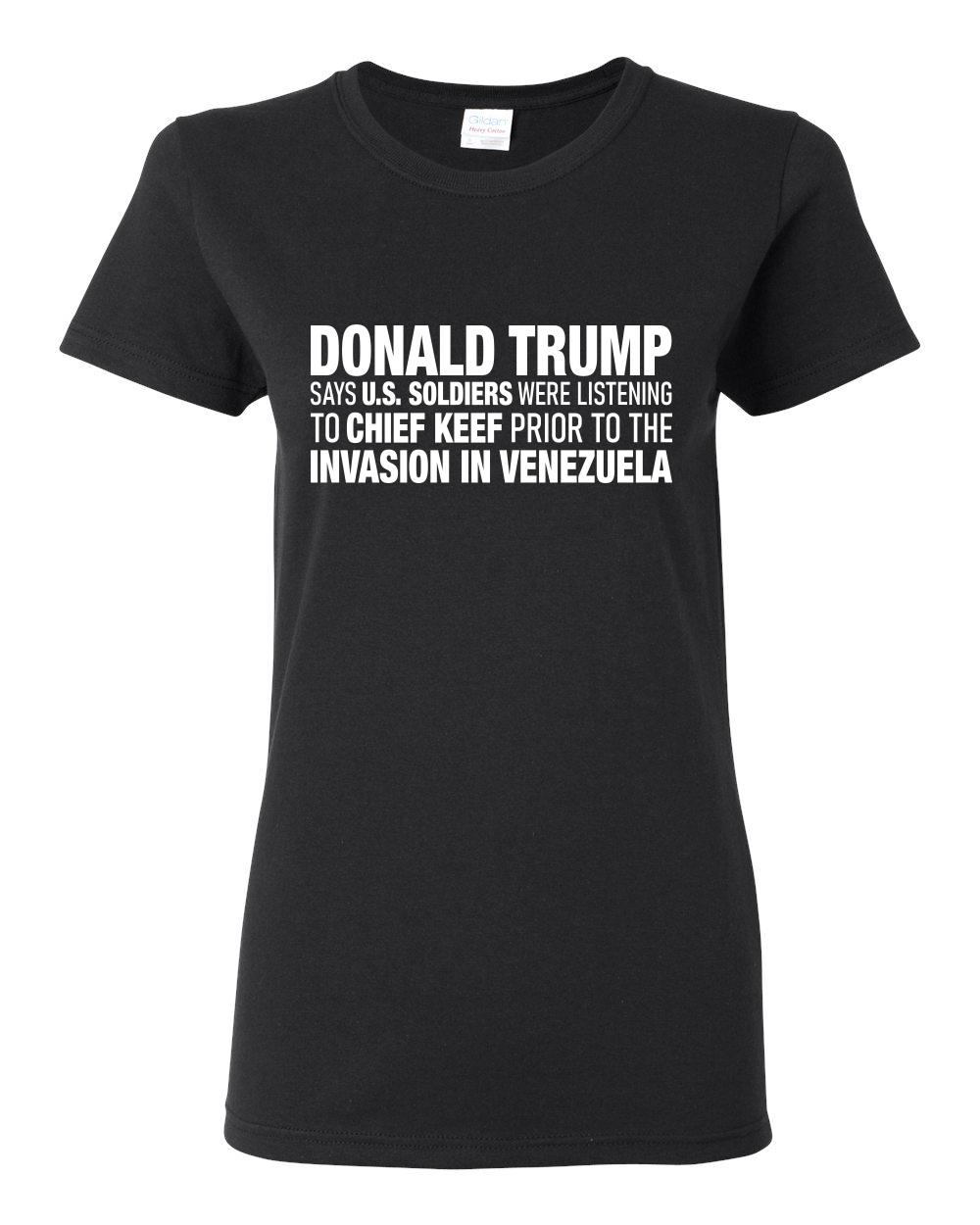 Viral Political Meme Alleged Military Playlist Women Graphic T-Shirt