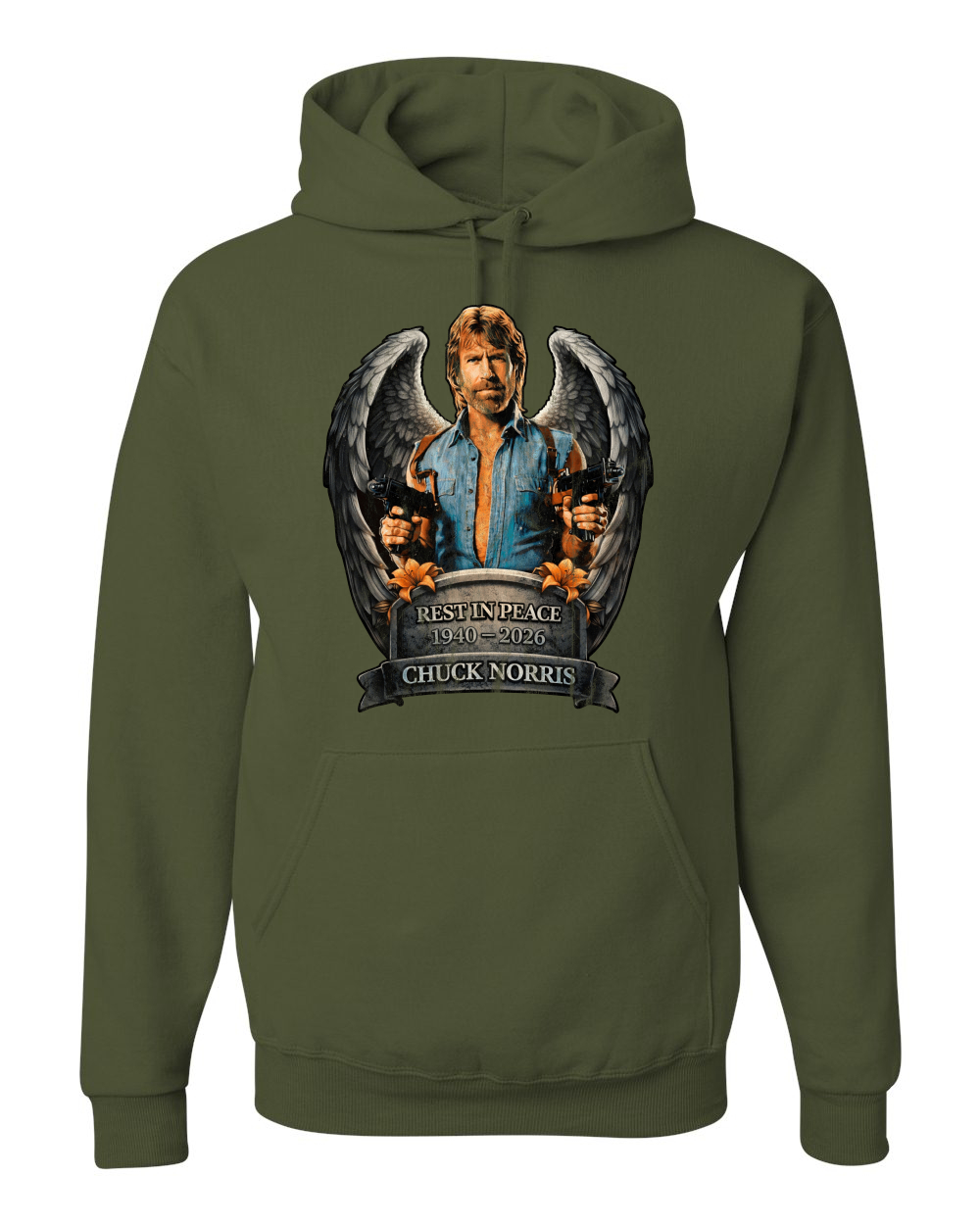 Chuck Norris Rest In Peace RIP 1940-2026 Tribute Legend Hoodie